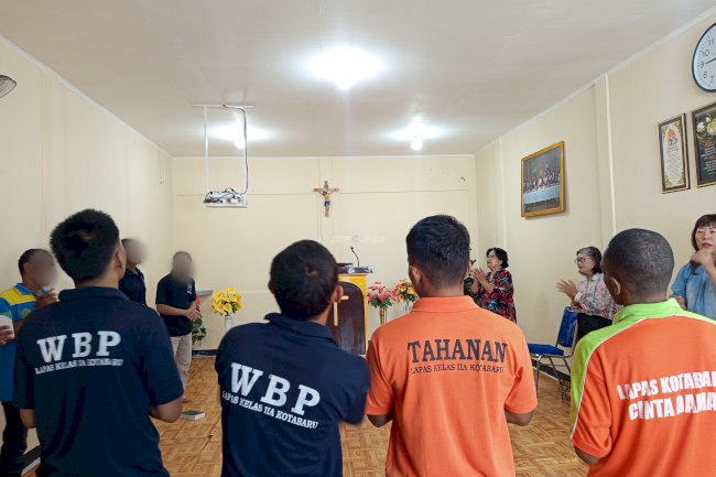 Lapas Kotabaru Rawat Toleransi, Ibadah Kristen Tetap Berjalan di Bulan Ramadan