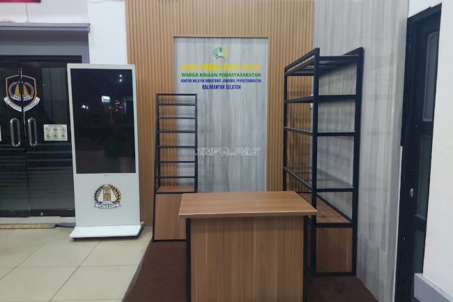 Gerai Hasil Karya Warga Binaan Lapas Banjarbaru Hiasi Kantor Imigrasi Banjarmasin