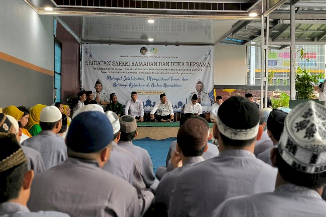 Rajut Silaturahmi, Kanwil Ditjenpas Babel Safari Ramadan dan Buka Bersama Anak Binaan LPKA Pangkalpinang