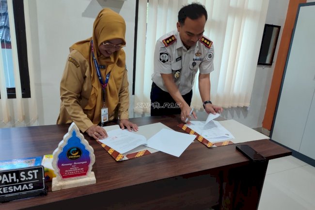 Tingkatkan Layanan Kesehatan, Rutan Kandangan Teken PKS dengan Puskesmas 