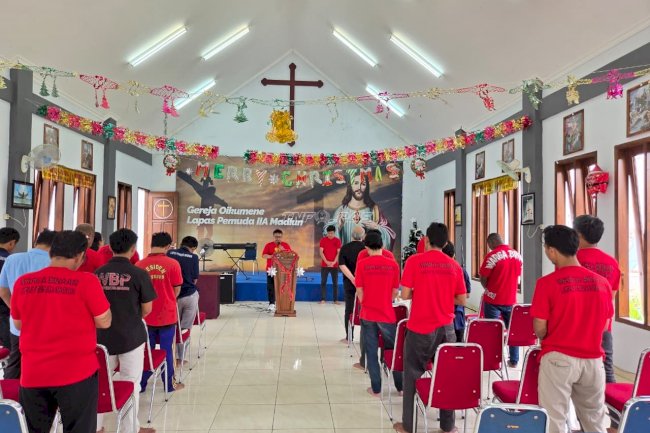 Perkuat Iman di Balik Jeruji, Lapas Pemuda Madiun Gandeng Yayasan Kasih Anugerah dan Pondok Kasih Surabaya