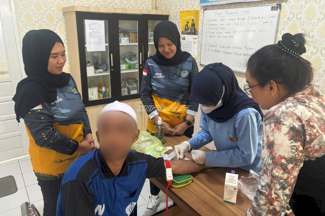 Lapas Tanjung dan Puskesmas Mabu’un Gelar Pemeriksaan HIV bagi Warga Binaan