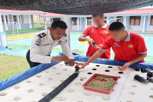 LPKA Ambon Siapkan Anak Binaan Mandiri melalui Budidaya Sayuran Hidroponik