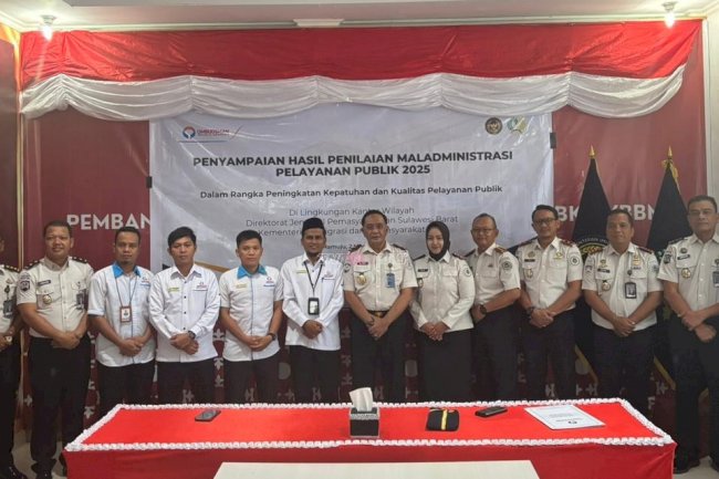 Kanwil Ditjenpas Sulbar Siap Tindaklanjuti Hasil Penilaian Maladministrasi Pelayanan Publik oleh ORI Perwakilan Sulbar