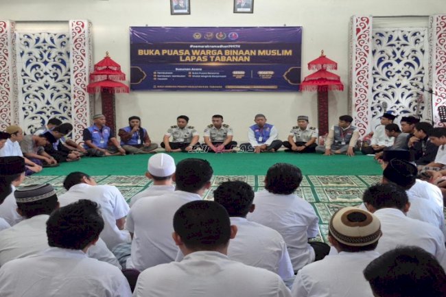 Petugas dan Warga Binaan Lapas Tabanan Nikmati Hangatnya Buka Puasa bersama Garda Muslim Peduli Bali