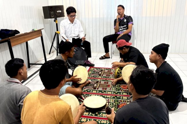 Matangkan Penampilan Safari Ramadan, Rutan Majene Intensifkan Pelatihan Marawis bagi Warga Binaan