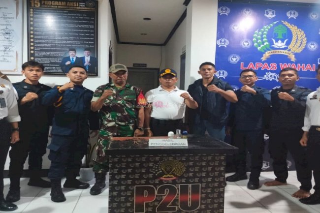 Jaga Kondusivitas Ramadan, Lapas Wahai dan Koramil 1502-05 Lakukan Sidak Bersama