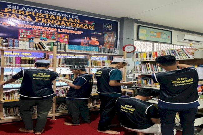 Perpustakaan Jadi Ruang Inspirasi, Warga Binaan Rutan Kandangan Tingkatkan Literasi