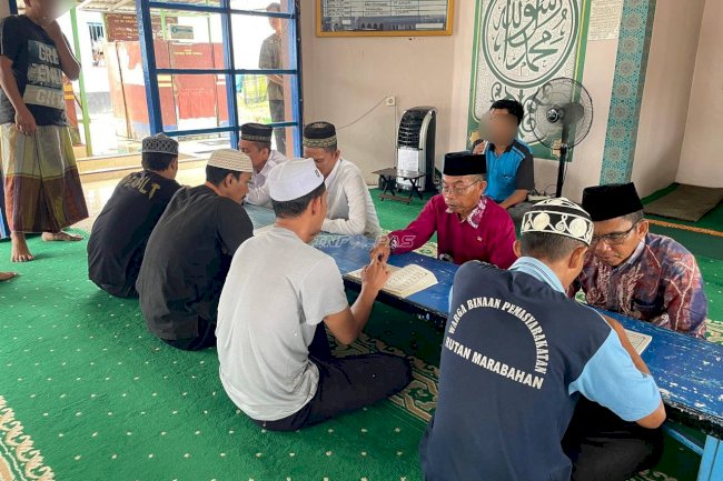 Warga Binaan Rutan Marabahan Antusias Belajar Baca Iqra dan Al-Qur’an di Bulan Ramadan