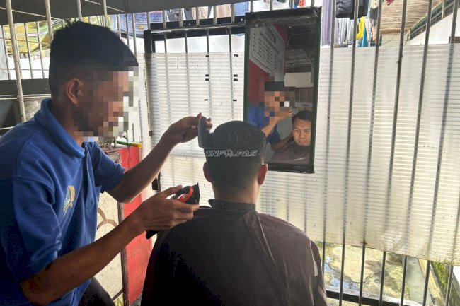 Rutan Rantau Latih Warga Binaan Keterampilan Barber untuk Bekal Mandiri
