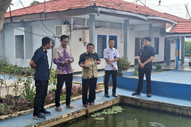 Rutan Marabahan Terima Monitoring DKPP Batola, Optimalkan Budidaya Ikan Nila