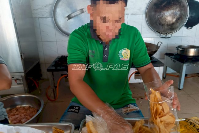 Produktif di Balik Jeruji, Warga Binaan Rutan Rantau Olah Singkong Jadi Keripik