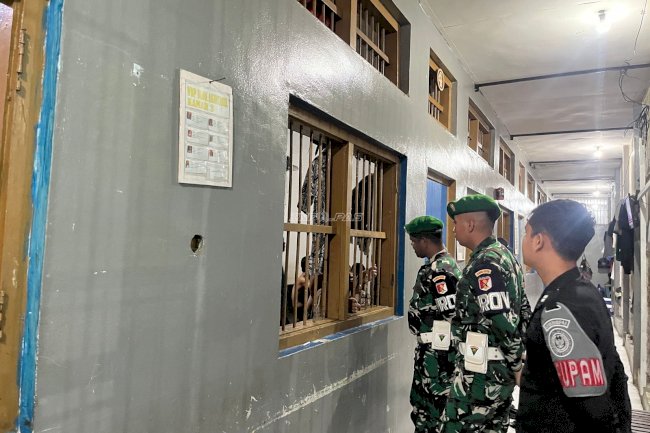 Sinergi Pengamanan, Lapas Tolitoli Terima Bantuan Pengamanan dari Kodim Tolitoli