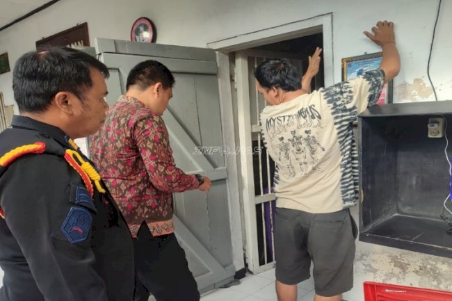 Jaga Kamtib Tetap Kondusif, Tim Pamandini Lapas Tabanan Laksanakan Razia