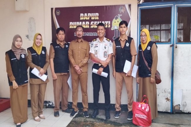 Rutan Marabahan Kedatangan Dinkes Kab. Barito Kuala, Sidak Dapur demi Raih SLHS