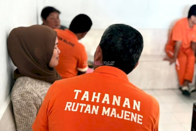 Layanan Kunjungan Ramadan Tetap Dibuka, Rutan Majene Fasilitasi Silaturahmi Warga Binaan dengan Keluarga