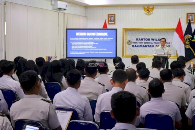 Kakanwil Ditjenpas Kalsel Perkuat Komitmen Disiplin dan Integritas Petugas Jelang Idulfitri