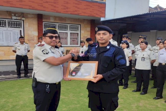 Bangun Budaya Kerja Berintegritas, Lapas Tabanan Tetapkan Petugas Teladan Periode Februari 2026