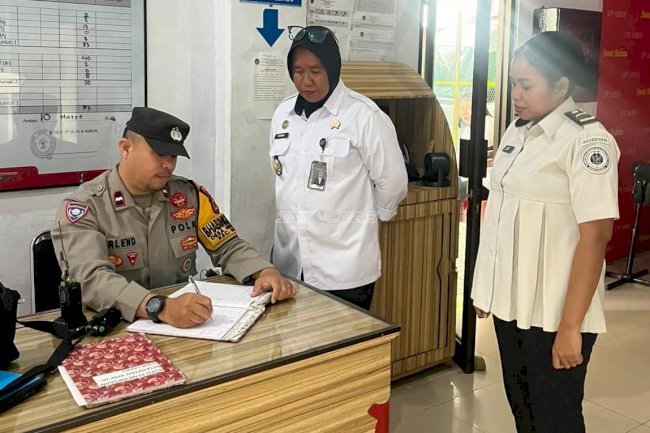 Perkuat Keamanan, Lapas Perempuan Ambon Terima Patroli Sambang Polsek Baguala