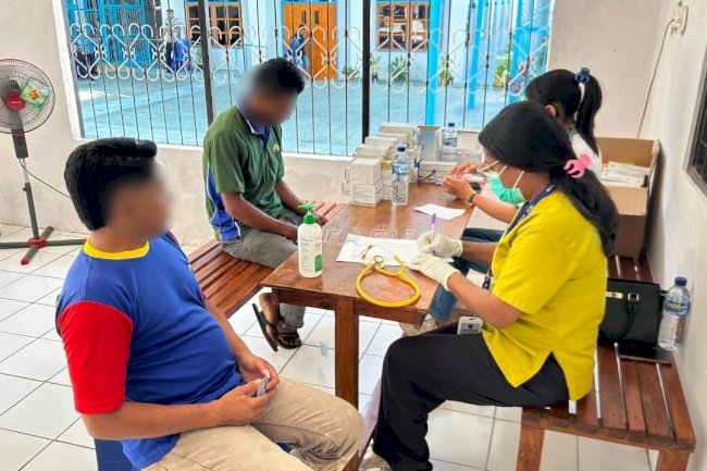 Jamin Hak Warga Binaan, Lapas Kalabahi Gelar Pengecekan Kesehatan bersama RSB Mola 