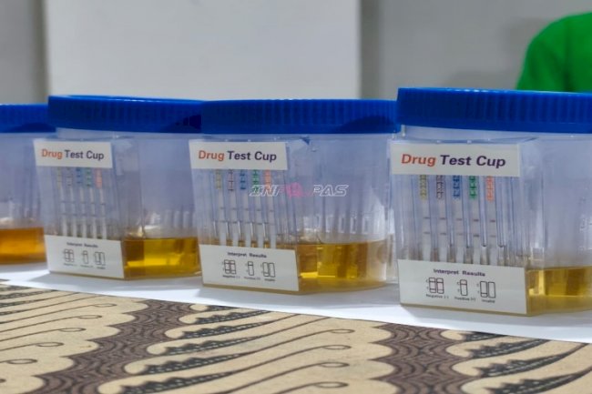 Perkuat Komitmen Zero Narkoba, Rutan Pelaihari Tes Urine  Petugas dan Warga Binaan