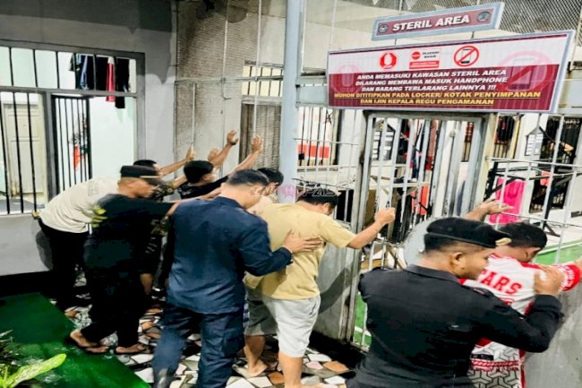 Tingkatkan Keamanan Jelang Idulfitri, Lapas Wahai Gelar Sidak Gabungan