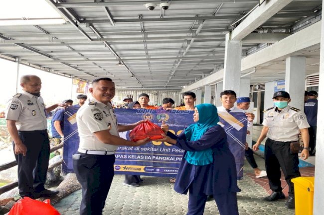 Ramadan Penuh Berkah, Lapas Pangkalpinang Kembali Salurkan Sembako bagi Keluarga Warga Binaan