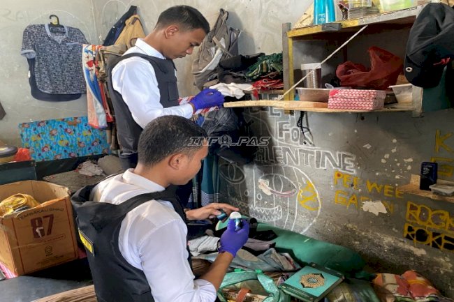 Tegas Perangi Halinar, Lapas Luwuk Gencarkan Penggeledahan Blok Hunian