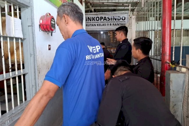 Rutan Rantau Gencarkan Penggeledahan Rutin, Perkuat Deteksi Dini Gangguan Kamtib