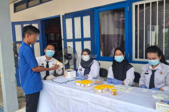 Komitmen Bersih Narkoba, Rutan Marabahan Tes Urine Petugas dan Warga Binaan