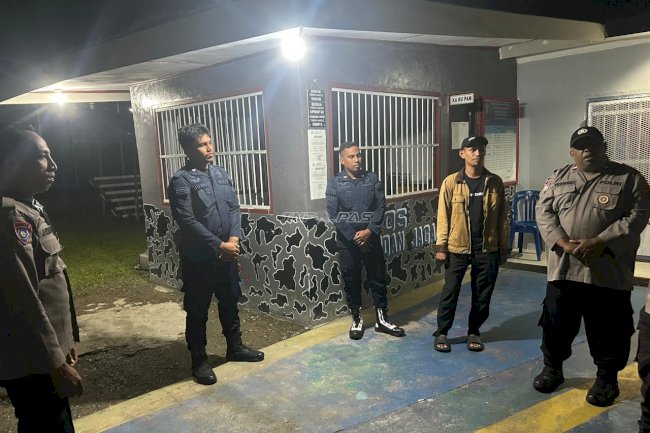 Perkuat Sinergi APH, Lapas Piru Terima Kunjungan Patroli Sambang Polsek Piru