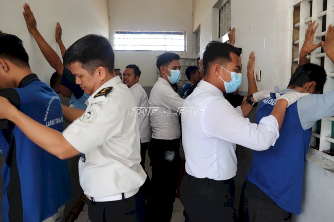 Komitmen Berantas Barang Terlarang,  Lapas Tanjung Gencarkan Razia
