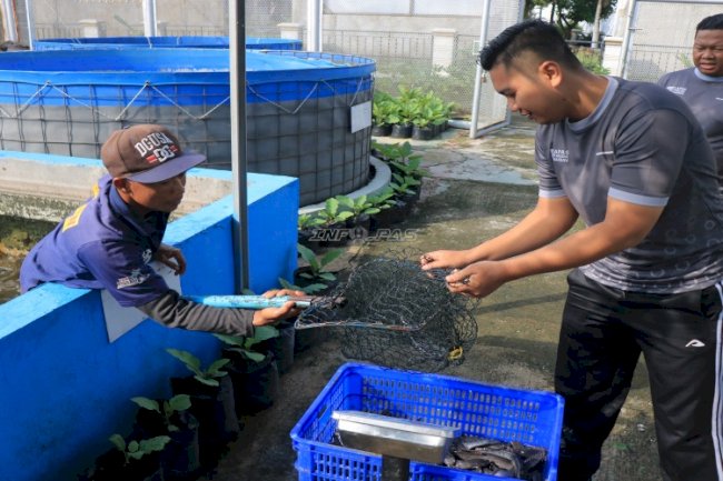Warga Binaan Lapas Pemuda Madiun Panen 46 Kg Lele