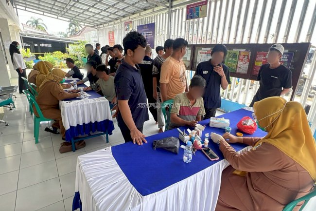 Lapas Pangkalpinang Konsisten Fasilitasi Cek Kesehatan Gratis Warga Binaan