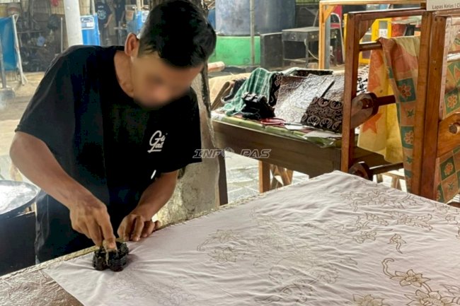 Perkuat Brand Batik Lintas Lima, Lapas Cipinang Tingkatkan Produksi Batik Cap