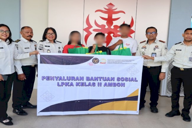 LPKA Ambon Wujudkan Kepedulian melalui Penyaluran Bantuan Sosial