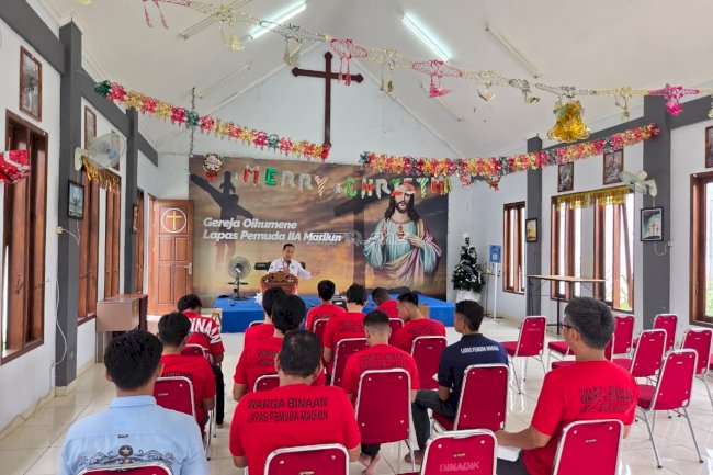 Bangun Karakter dan Harapan, Lapas Pemuda Madiun Gelar Pembinaan Rohani Kristen dan Katolik