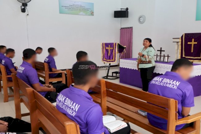 LPKA Ambon Dorong Perubahan Positif Anak Binaan lewat Penyuluhan Agama Kristen