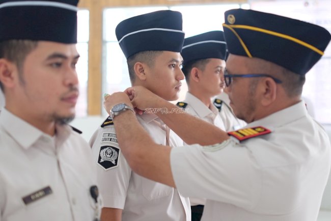 Rutan Rantau Sematkan Kenaikan Pangkat, Dorong Integritas Pegawai