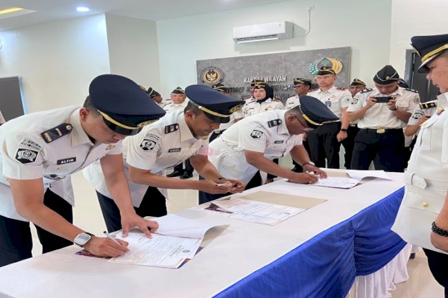 Kakanwil Ditjenpas Kaltim Lantik 19 Pejabat Manajerial dan Kukuhkan Satops Patnal Wilayah Kaltimtara 
