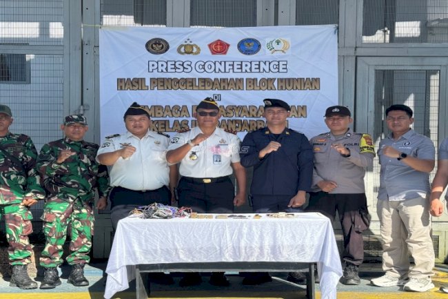 Peringati HBP Ke-62, Lapas Banjarbaru Gelar Razia dan Tes Urine bersama APH