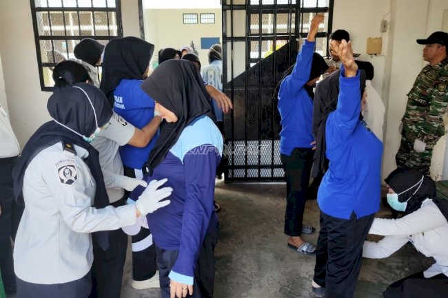Peringati HBP Ke-62, Ditjenpas Sultra Lakukan Razia dan Tes Urine Serentak di Seluruh UPT