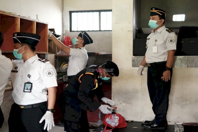 Sinergi Bersama APH, Lapas Tabanan Gelar Razia dan Tes Urine 