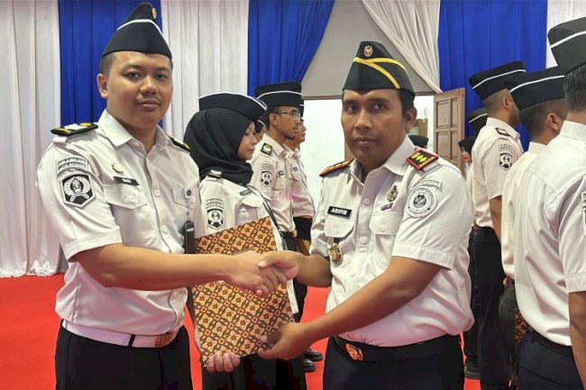 Lapas Batulicin Gelar Penyematan Kenaikan Pangkat Sembilan Petugas