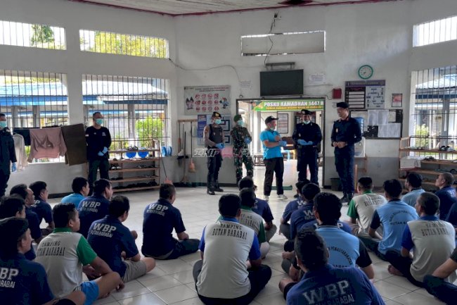 Gandeng APH, Rutan Barabai Gelar Razia dan Tes Urine Petugas dan Warga Binaan
