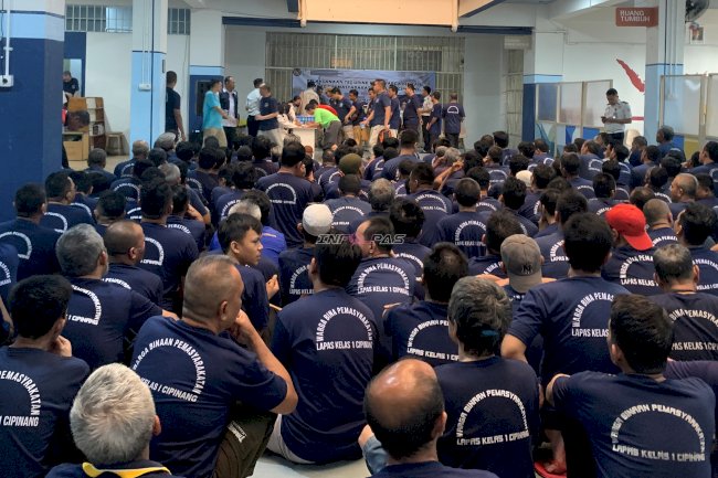 Lapas Kelas I Cipinang Tegaskan Zero Halinar melalui Tes Urine Massal Jelang HBP Ke-62