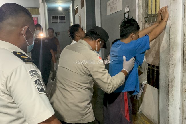 Semangat HBP Ke-62, Lapas Tahuna Gelar Tes Urine dan Razia Gandeng APH