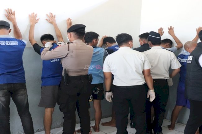 Lapas Tanjung Tingkatkan Integritas melalui Razia dan Tes Urine bersama APH
