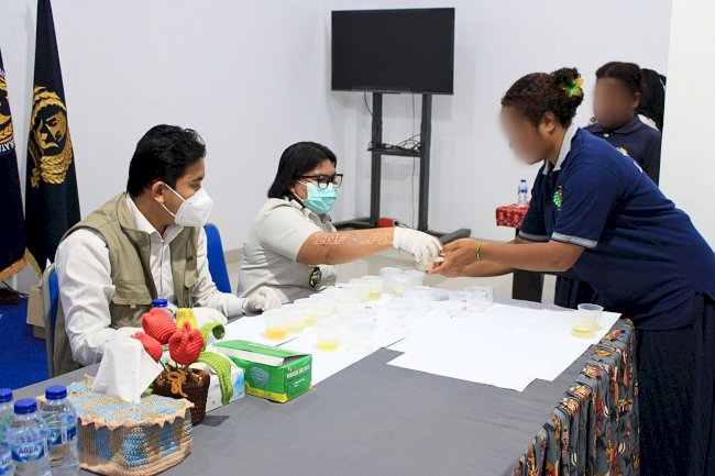 Lapas Perempuan Manokwari Gelar Razia dan Tes Urine bersama APH Sambut HBP Ke-62
