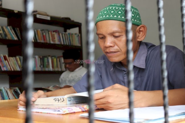 Lapas Tanjung Fasilitasi Perpustakaan, Perkuat Literasi Warga Binaan 
